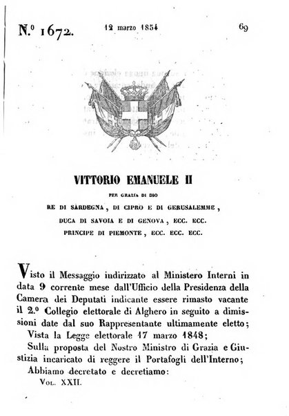 Raccolta degli atti del Governo di Sua Maestà il re di Sardegna
